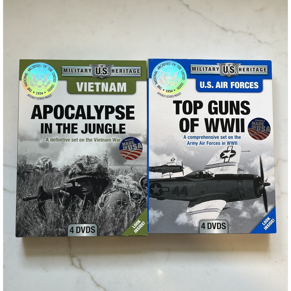 Vietnam: Apocalypse in the Jungle & US Air Forces: Top Guns of WW2 4-Disc Set